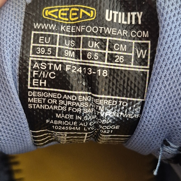 KEEN Women's Utility Vista Energy Low Height Composite Toe Work Shoe - Size 9 - Picture 14 of 15